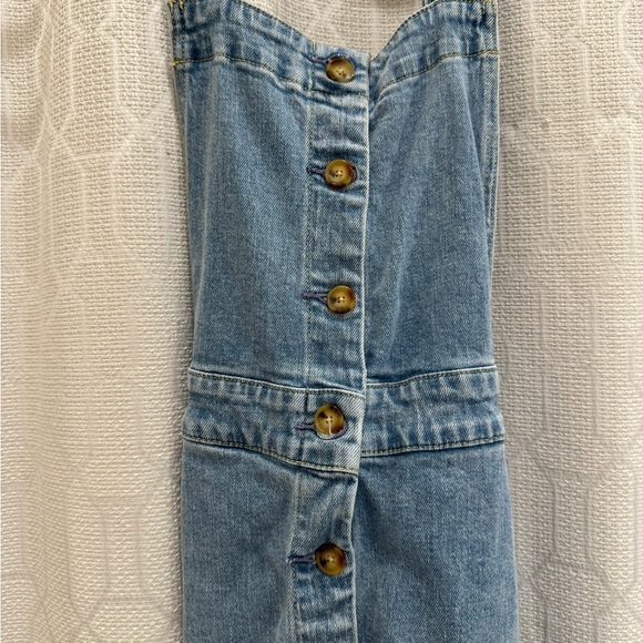 Faherty Light Blue Denim Dress - Picture 2 of 4